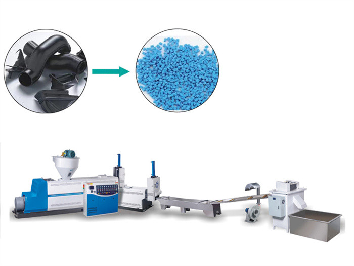 Гранулятор машины для переработки пластика фильма ПЭ ПП двойного этапа с принудительным фидером