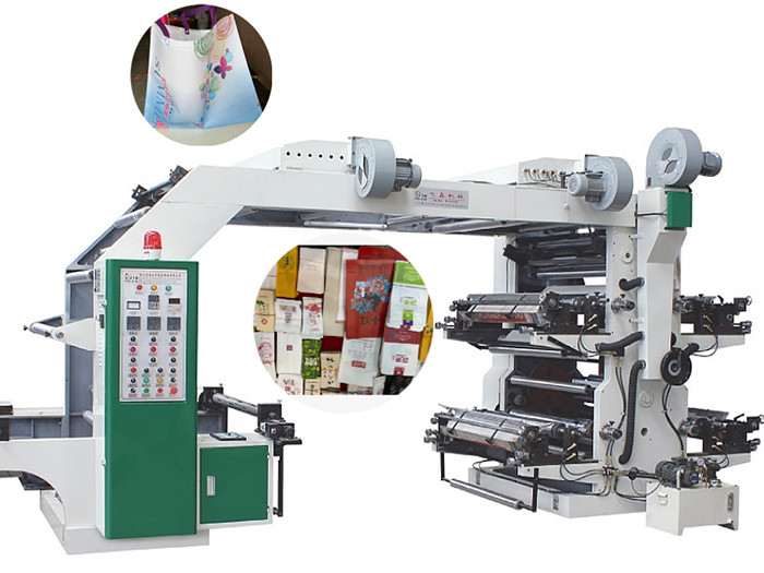 Four Color Non Woven Flexo Printing Machine